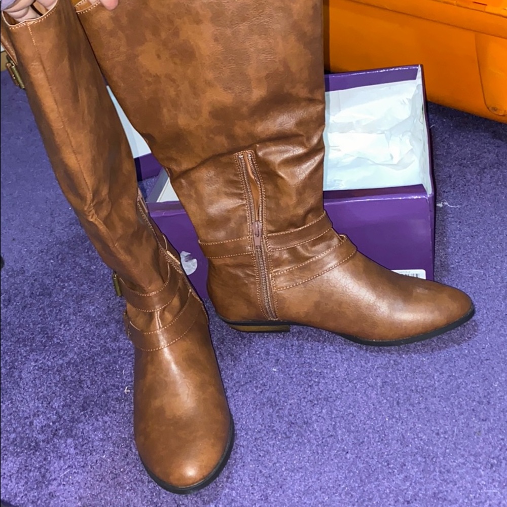 NEVER WORN - Madden Girl cognac tall boots